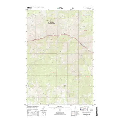 2017 Map of Johnson Butte, 2017 Print