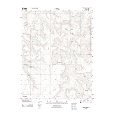 2013 Map of Johnson Canyon, 2013 Print
