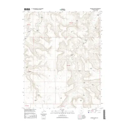 2016 Map of Johnson Canyon, 2016 Print