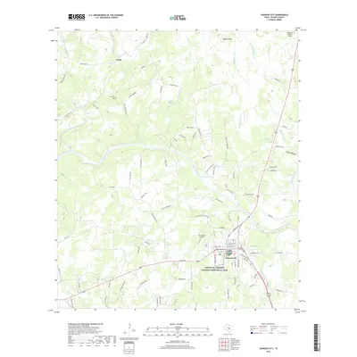 2019 Map of Johnson City, 2019 Print