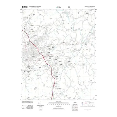 2011 Map of Johnson City, 2011 Print