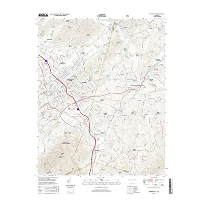 2016 Map of Johnson City, 2016 Print