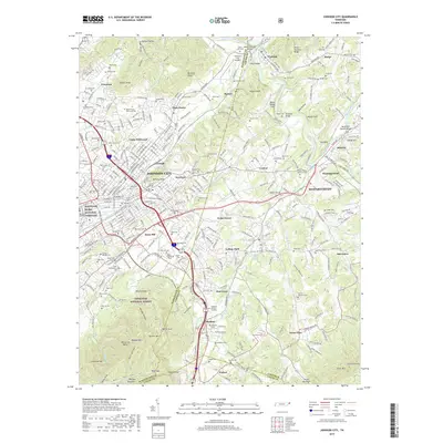 2019 Map of Johnson City, 2019 Print