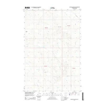 2014 Map of Johnson Coulee East, 2014 Print