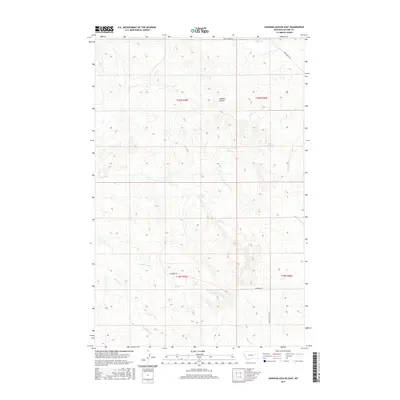 2017 Map of Johnson Coulee East, 2017 Print