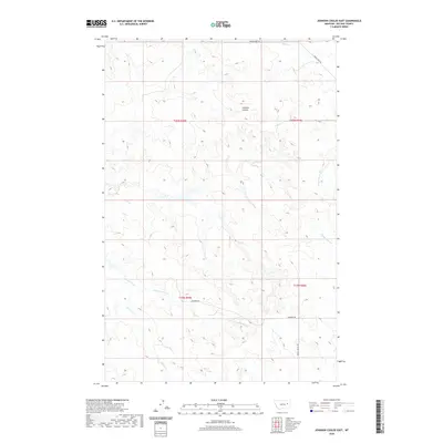 2020 Map of Johnson Coulee East, 2020 Print