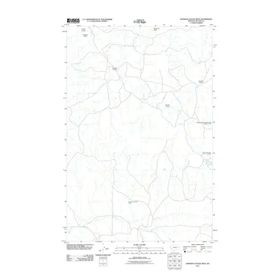 2011 Map of Johnson Coulee West, 2011 Print