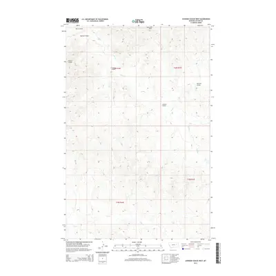 2014 Map of Johnson Coulee West, 2014 Print