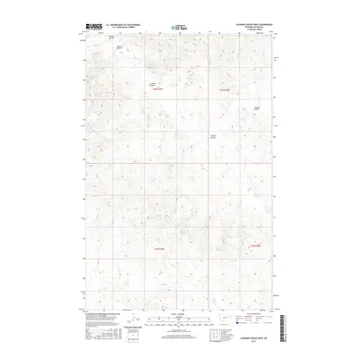 2017 Map of Johnson Coulee West, 2017 Print
