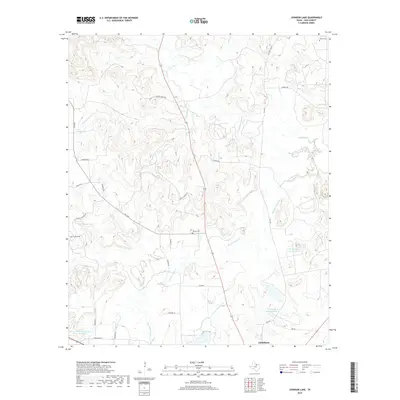 2019 Map of Johnson Lake, 2019 Print