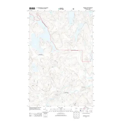 2013 Map of Johnson Lake, 2013 Print