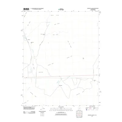 2011 Map of Johnson Lakes, 2011 Print
