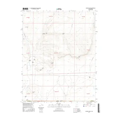 2017 Map of Johnson Lakes, 2017 Print