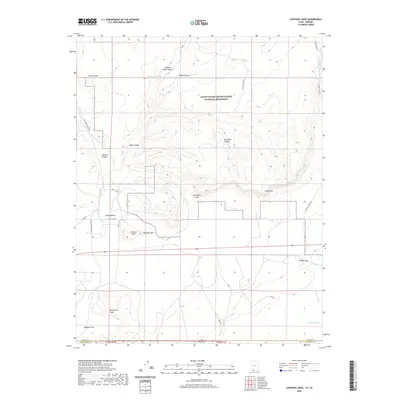 2020 Map of Johnson Lakes, 2020 Print