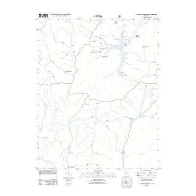 2011 Map of Johnson Mountain, 2011 Print