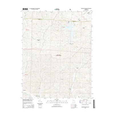 2015 Map of Johnson Mountain, 2015 Print