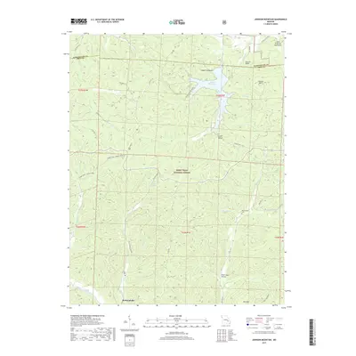 2017 Map of Johnson Mountain, 2017 Print