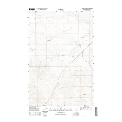 2014 Map of Johnson Mountain, 2014 Print