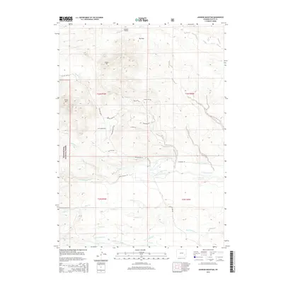 2015 Map of Johnson Mountain, 2015 Print