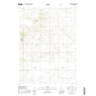 2017 Map of Johnson Mountain, 2017 Print