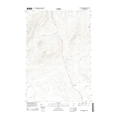 2014 Map of Johnson Mountain, 2014 Print