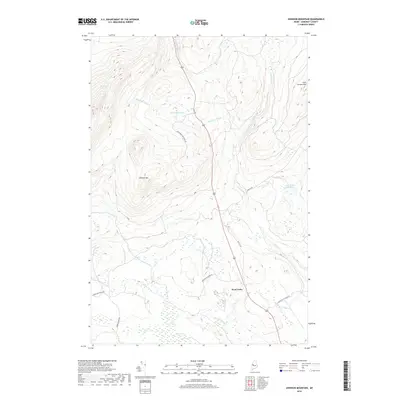 2018 Map of Johnson Mountain, 2018 Print