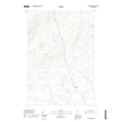 2021 Map of Johnson Mountain, 2021 Print