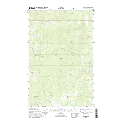 2017 Map of Johnson Peak, 2017 Print