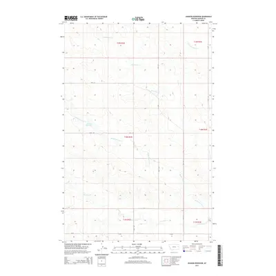 2014 Map of Johnson Reservoir, 2014 Print