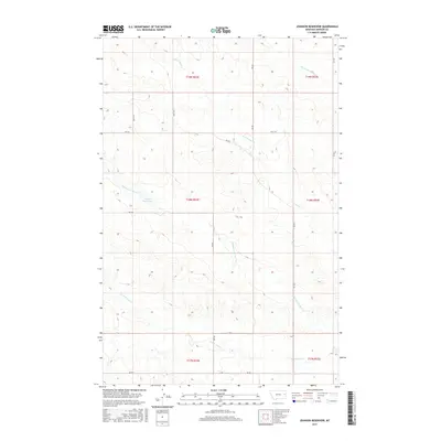 2017 Map of Johnson Reservoir, 2017 Print