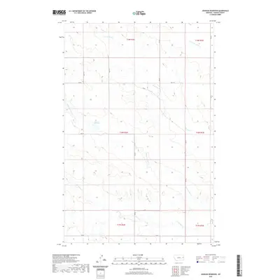 2020 Map of Johnson Reservoir, 2020 Print
