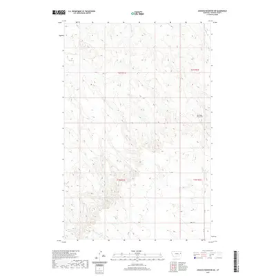 2020 Map of Johnson Reservoir NW, 2020 Print