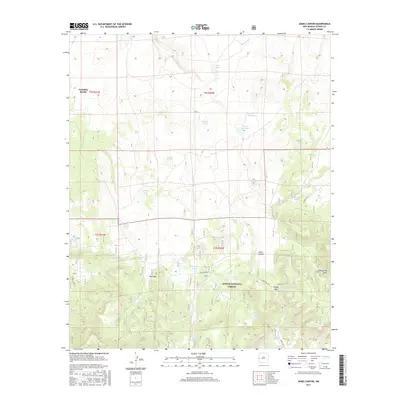 2017 Map of Jones Canyon, 2017 Print
