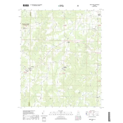 2018 Map of Jones Chapel, 2018 Print