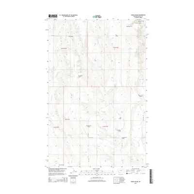 2014 Map of Jones Coulee, 2014 Print
