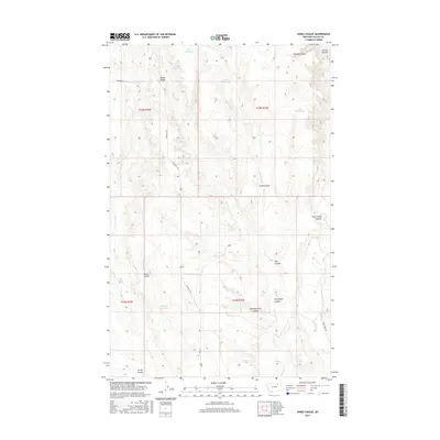 2017 Map of Jones Coulee, 2017 Print
