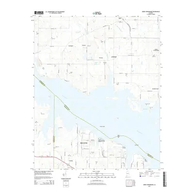 2014 Map of Jones Crossroads, 2014 Print