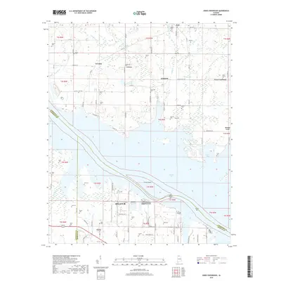 2018 Map of Jones Crossroads, 2018 Print