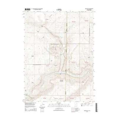 2014 Map of Jones Hole, 2014 Print