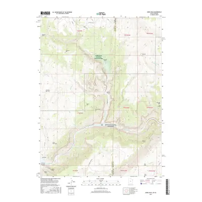2017 Map of Jones Hole, 2017 Print