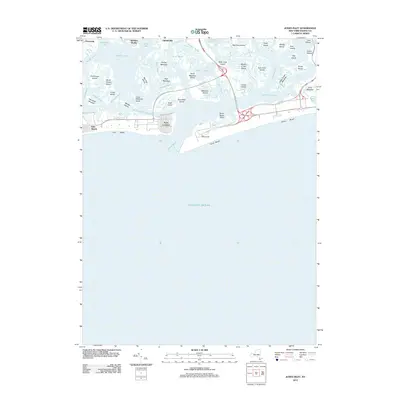 2012 Map of Jones Inlet, 2012 Print