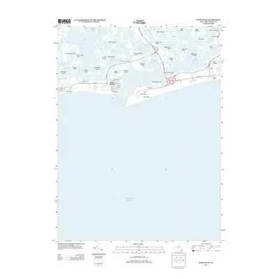 2013 Map of Jones Inlet, 2013 Print
