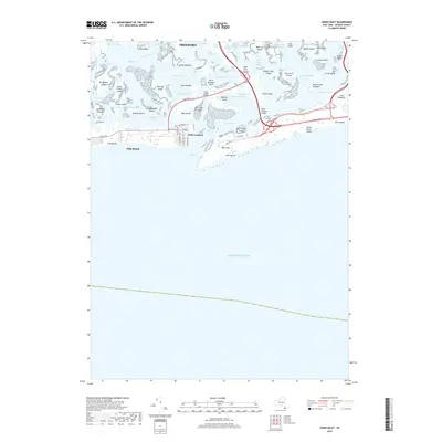 2019 Map of Jones Inlet, 2019 Print