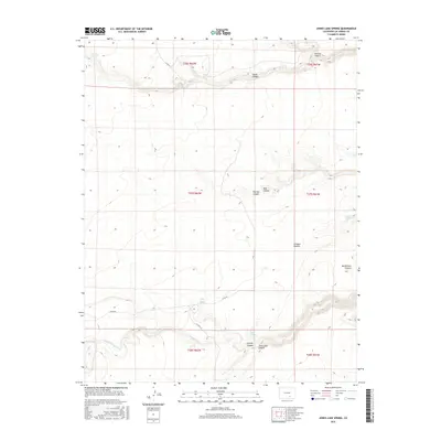 2016 Map of Jones Lake Spring, 2016 Print