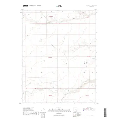 2019 Map of Jones Lake Spring, 2019 Print