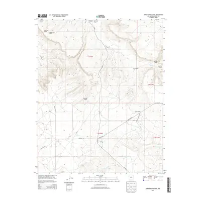 2013 Map of Jones Ranch School, 2013 Print