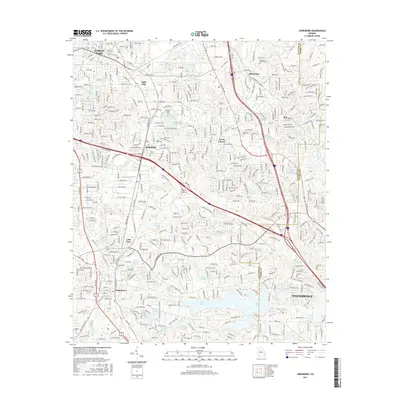 2017 Map of Jonesboro, 2017 Print