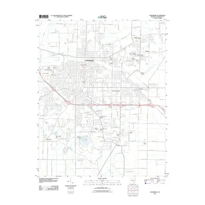 2011 Map of Jonesboro, 2011 Print
