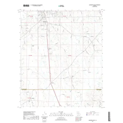 2018 Map of Jonesboro South, 2018 Print