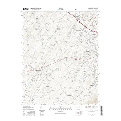 2016 Map of Jonesborough, 2016 Print